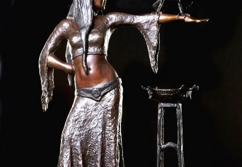 S3487 Morgan Le Fay 3/15, Bronze Sculpture, Tienie Pritchard