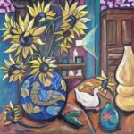 Sonja Nel - Flowers in the Antique Store