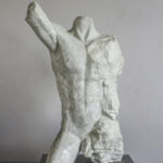 Gerhard - Reaching out - Marble & GFRC composite - Edition 8 - 65cm x 36cm x 35cm