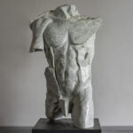 Gerhard - Stepping out - Marble & GFRC composite - Edition 8 - 61cm x 28cm x 33cm