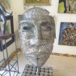 S5708; Patrick Chipangula; Stainless steal face study; 1.53m tall