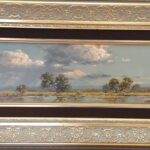 S5746 B; Otto Klar; Landscape; Oil on board; 15cm x 45cm