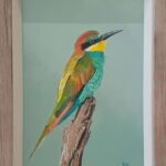 S5790; Anton De Wet; European Bee Eater; Oil on board; 20cm x 29